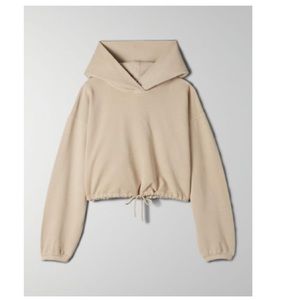 Oversized Babaton The Group The Weekender Cropped Hoodie Size XS